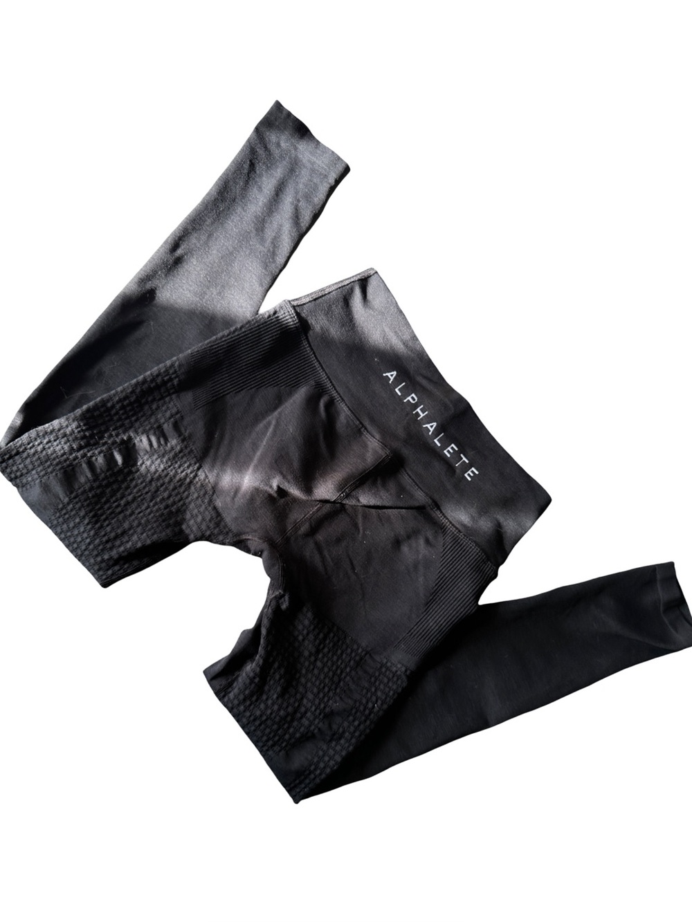 Alphalete Black High Waisted Seamless Leggings Size Large